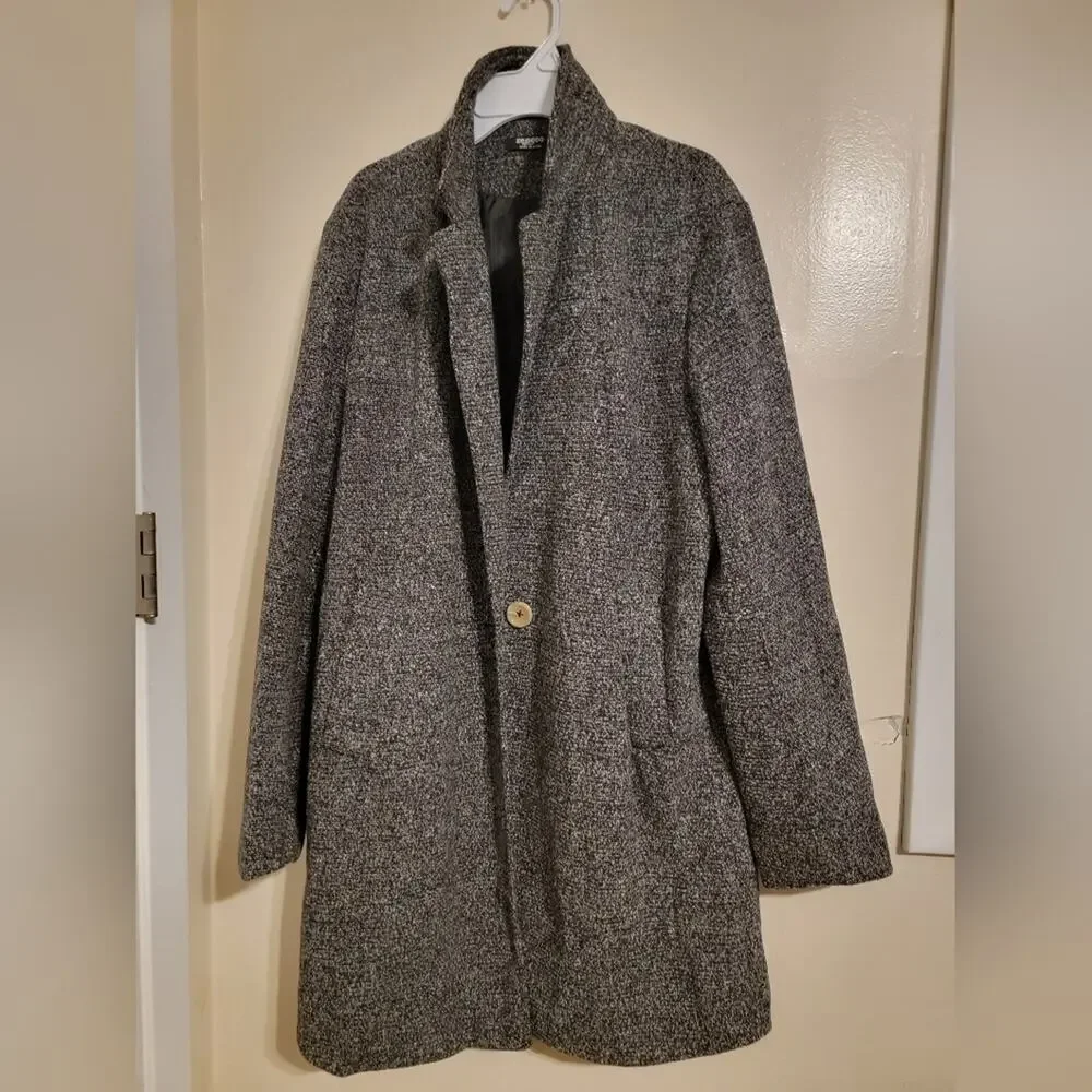 Womens Black Charcoal Zeagoo Winter Coat Sz Medium
